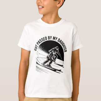 T-shirt Fais Pédaler Ma Fille Drôle Ski _6