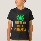 T-shirt Fais semblant d'être un costume d'ananas, drôle (Devant)