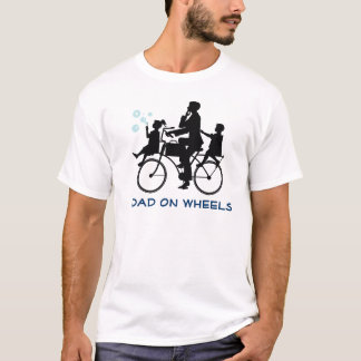 T-shirt faisant du vélo de fête des pères de papa