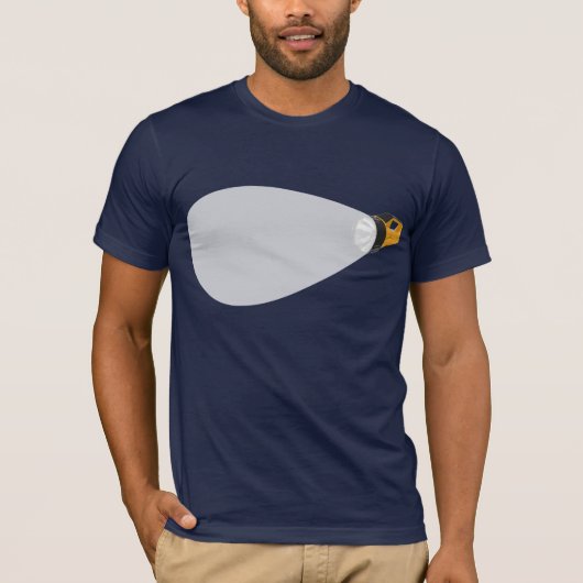 T-shirt Faisceau de lampe-torche (Devant)
