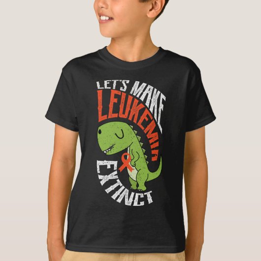 T-shirt Faisons de la leucémie un hématologue de dinosaure (Devant)