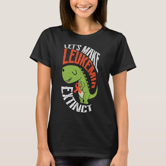 T-shirt Faisons de la leucémie un hématologue de dinosaure (Devant)