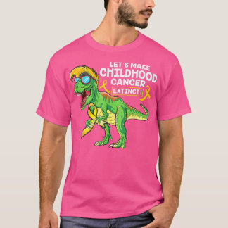 T-shirt Faisons disparaître le cancer de l'enfance Dinosau