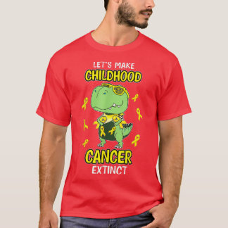 T-shirt Faisons disparaître le cancer de l'enfance Dinosau