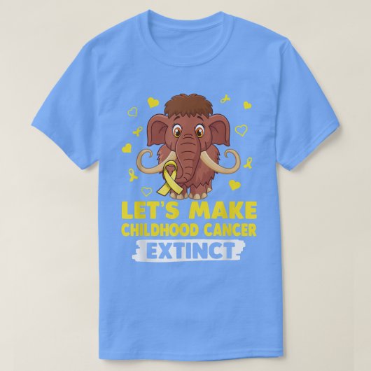 T-shirt Faisons disparaître le cancer de l'enfance Mamuthu (Design devant)