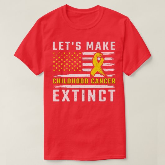 T-shirt Faisons disparaître le cancer de l'enfant Canc de  (Design devant)
