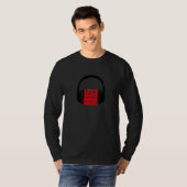 T-shirt Faisons du bruit avec un casque (Devant entier)