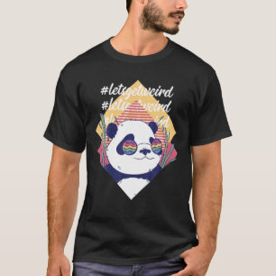T-shirt Faisons-en un drôle d'ours de panda dans les lunet