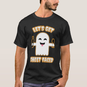 T-shirt Faisons face à la feuille - Drôle Halloween Drunk 