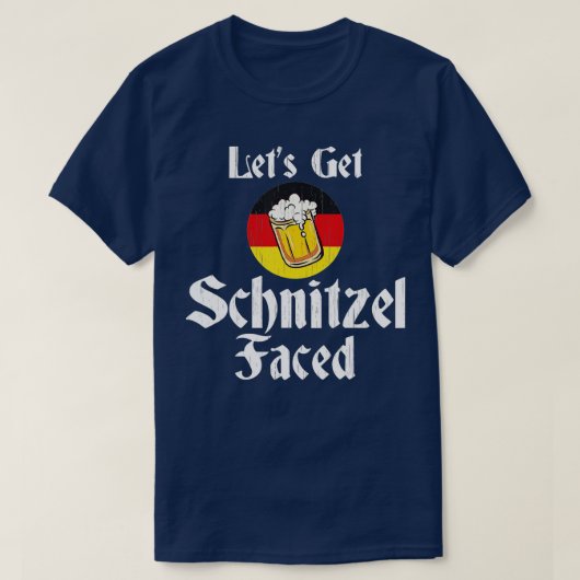 T-shirt Faisons face à Schnitzel à la bière allemande Okto (Design devant)