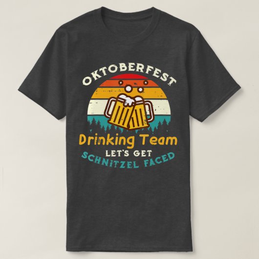 T-shirt Faisons face à Schnitzel allemand drôle Oktoberfes (Design devant)
