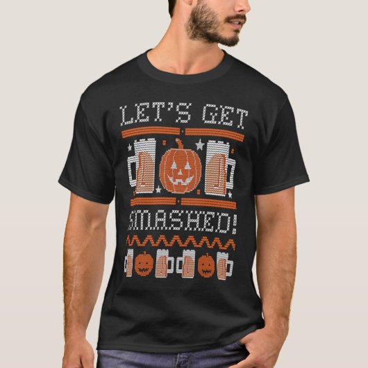 T-shirt Faisons fondre Citrouille Halloween Boire (Devant)