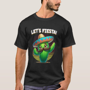 T-shirt Faisons la Fête Cinco de Mayo Cactus Dabbing Moust