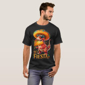 T-shirt Faisons la fête cinco de mayo dino fun Faisons la (Devant entier)