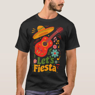 T-shirt Faisons la fête Cinco de Mayo guitare vibes mexica