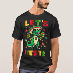 T-shirt Faisons la fête Dinosaure Cinco De Mayo Garçons En