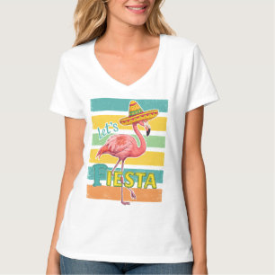 T-shirt Faisons la Fête Flamant Cinco De Mayo
