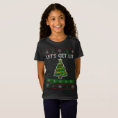 T-Shirt Faisons Lit Arbre de Noël Vilain Sweater Fun (Devant entier)