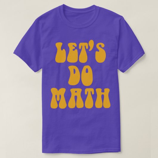 T-shirt Faisons Math Math Teacher Hippie Version (Design devant)