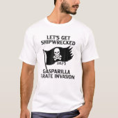 T-shirt Faisons naufrage Jolly roger de pirates Gasparill (Devant)