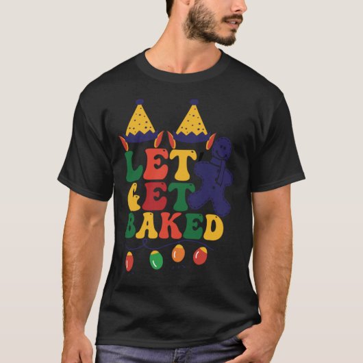 T-shirt Faisons-nous cuire Noël Gingerbread Cookie (Devant)