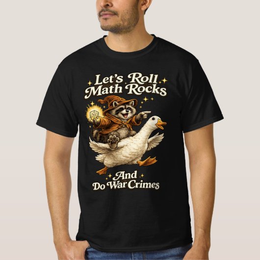 T-shirt Faisons rouler les rochers de maths et faisons la  (Devant)