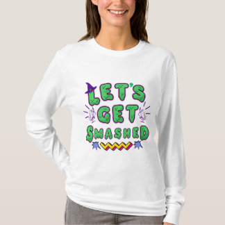 T-shirt Faisons tomber la conception de la fête d'Hallowee