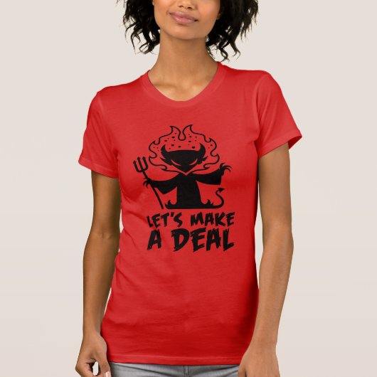 T-shirt Faisons un accord avec le diable (Devant)