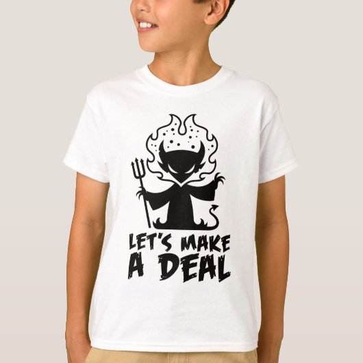 T-shirt Faisons un accord avec le diable (Devant)