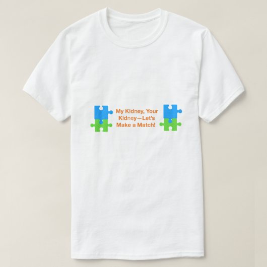 T-shirt Faisons une correspondance (Design devant)