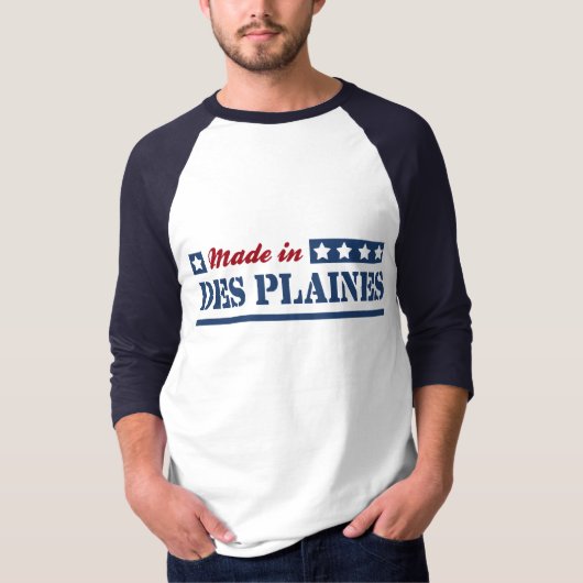 T-shirt Fait à Des Plaines (Devant)