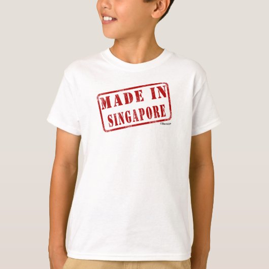T-shirt Fait à Singapour (Devant)