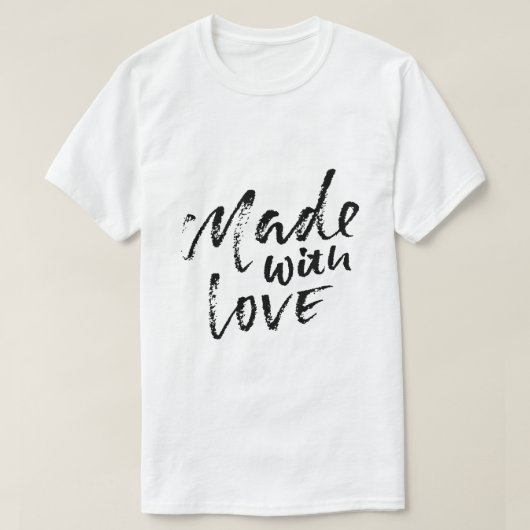 T-shirt Fait avec amour (Design devant)