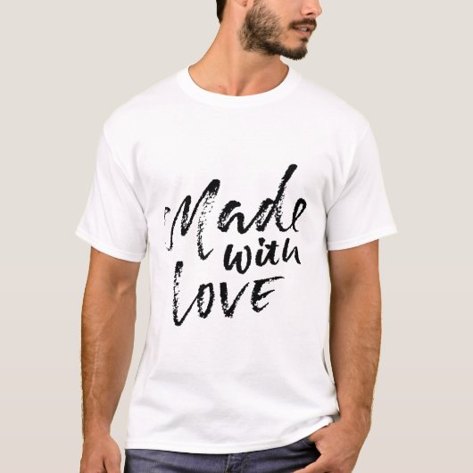 T-shirt Fait avec amour (Devant)