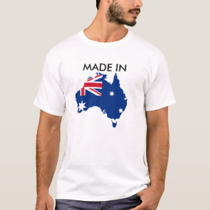T-shirt Fait dans la chemise de l'Australie soutenue et a