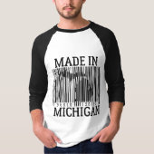 T-shirt Fait dans la pièce en t de raglan de code barres (Devant)