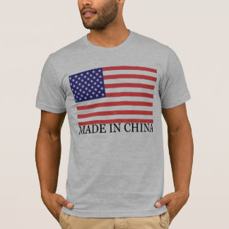T-SHIRT FAIT DANS LE DRAPEAU DE LA CHINE
