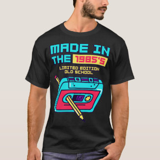 T-shirt Fait dans les années 1985 Bande de cassette rétro