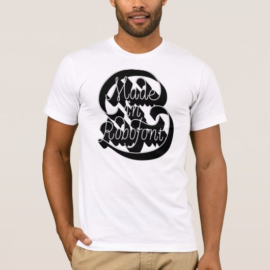 T-shirt Fait dans RoboFont (Devant)