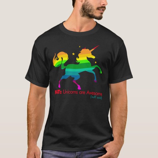 T-shirt Fait de licorne (Devant)