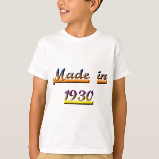 T-SHIRT FAIT EN 1930 (Devant)