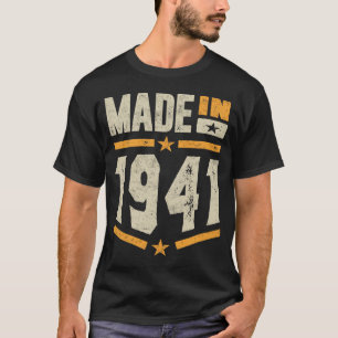 T-shirt Fait En 1941 Cadeau Anniversaire