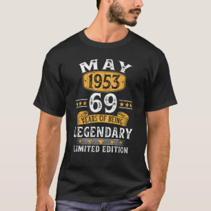 T-shirt Fait En 1953 69 Ans Mai 1953 69e Anniversaire