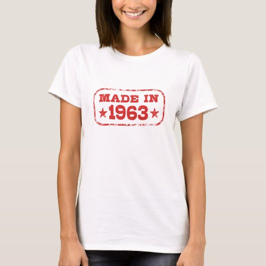 T-shirt Fait En 1963 (Devant)