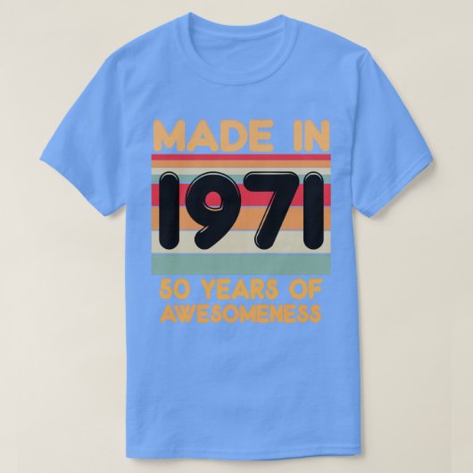 T-shirt Fait En 1971 (Design devant)