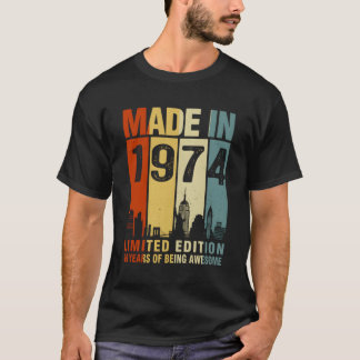 T-shirt Fait En 1974 49 Ans D'Être Étonnant