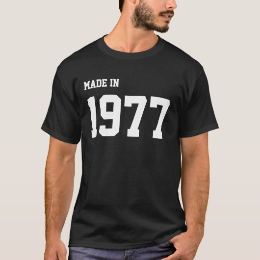 T-shirt Fait en 1977 (Devant)