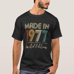 T-shirt Fait En 1977 45 Ans 45e Anniversaire