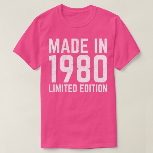 T-shirt Fait en 1980 (Design devant)