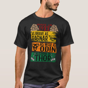 T-shirt Fait En 1988 Aussi Brave Que Ragnar Que Sage Odin